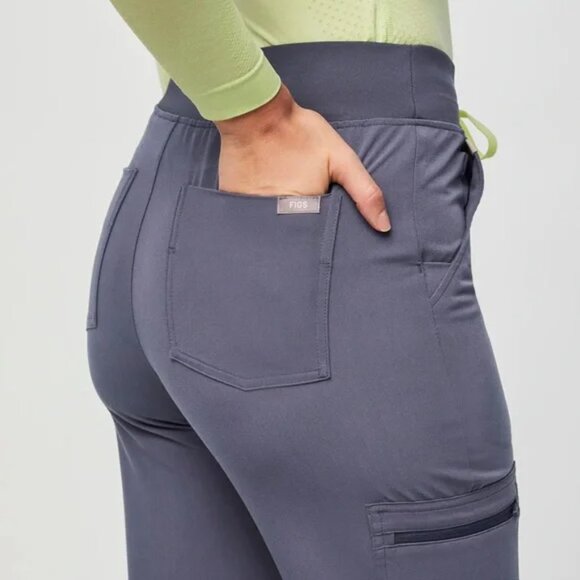 Figs High Waisted Zamora™ Jogger Scrub Pants 2.0 (Space Navy) - Picture 4 of 16